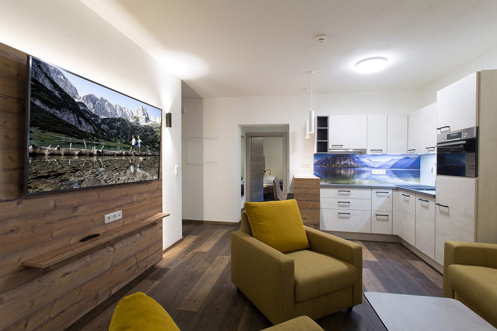 Wohnküche - Ferienwohnung Aparthotel Tyrol